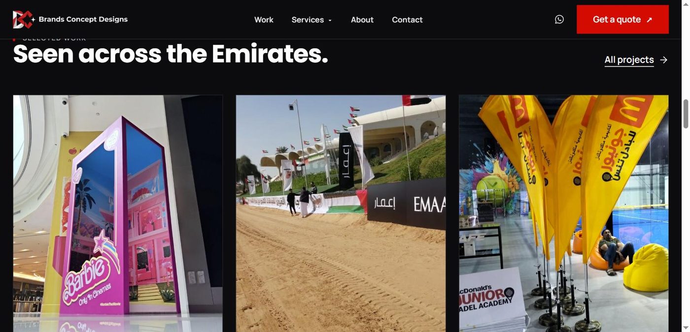 brandsconcept.ae — Work