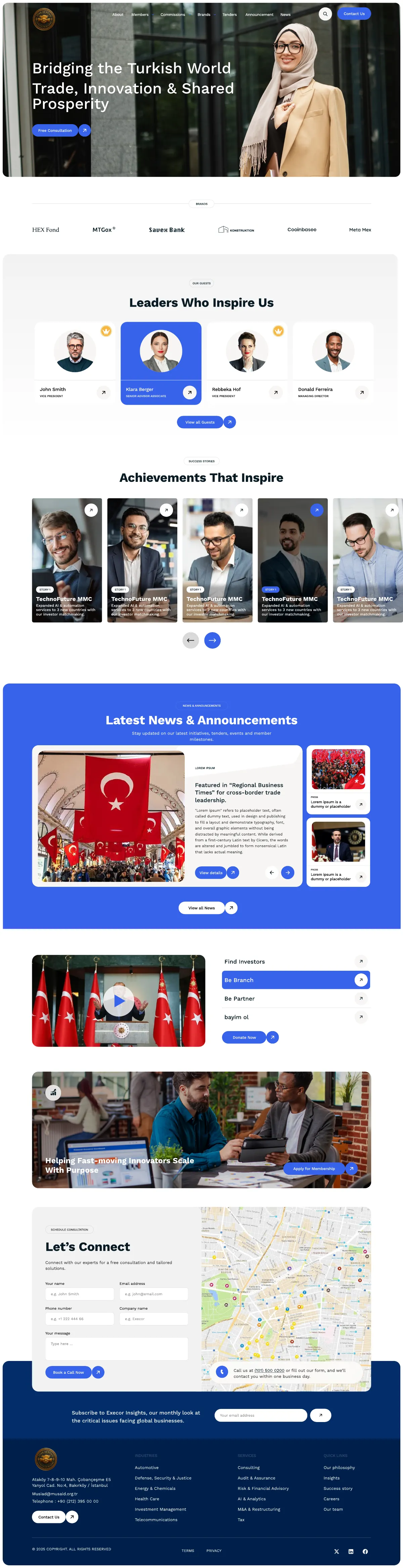 Turkish Dunyasi — full page design
